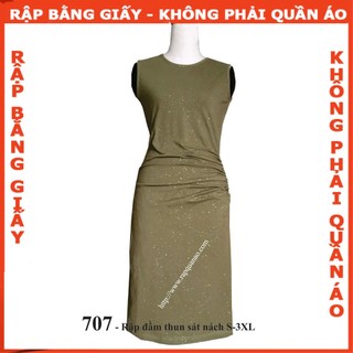 Rập giấy A0 mã 707 (BẢN VẼ) rập đầm thun