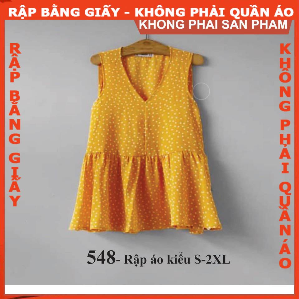 Rập giấy mã 548 (BẢN VẼ) rập áo