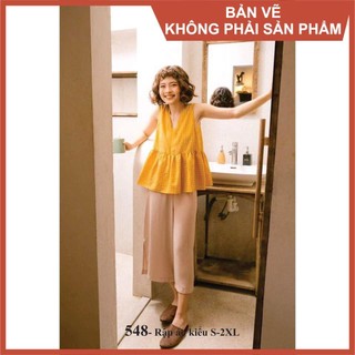 Rập giấy mã 548 (BẢN VẼ) rập áo