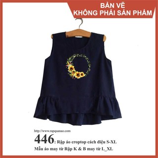 Rập giấy mã 446 (BẢN VẼ) - rập áo