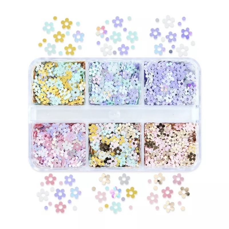 Nhũ hoa mix ẩn móng tone Hàn