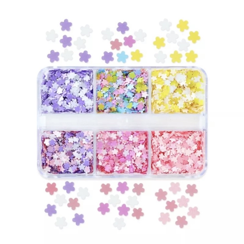 Nhũ hoa mix ẩn móng tone Hàn