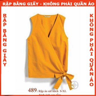 Rập giấy mã 489 - Rập áo sát nách (BẢN VẼ)
