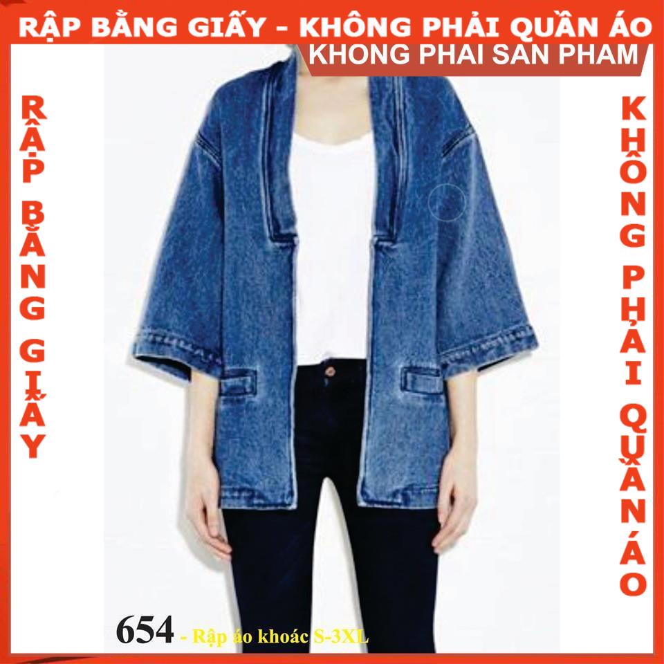 Rập giấy A0 mã 654 (BẢN VẼ) ập áo khoác