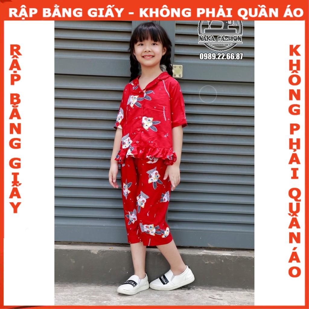 Rập bộ piyama cho bé gái - rập giấy mã R172 (BẢN VẼ)