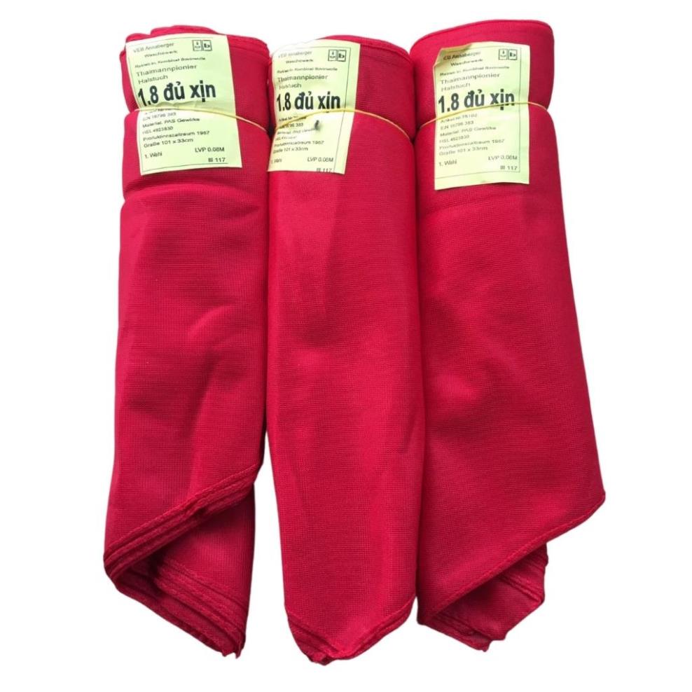 Combo 10 Khăn quàng đỏ học sinh không bo viền loại 1 đẹp