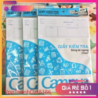Giấy kiểm tra kẻ ngang Campus 25 tờ đôi