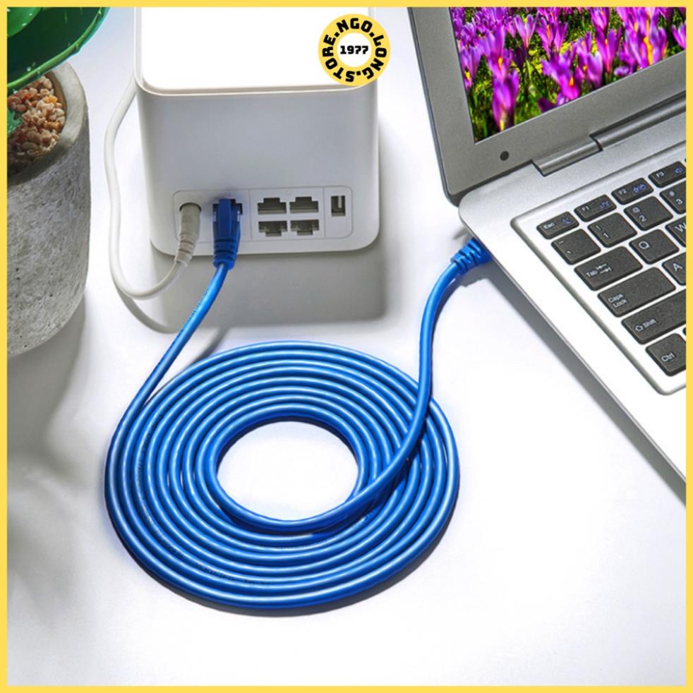 Dây mạng CAT5E Bấm Sẵn 2 đầu 1m 5m 10m - Dây Cáp mạng lan chính hãng Hà Nội