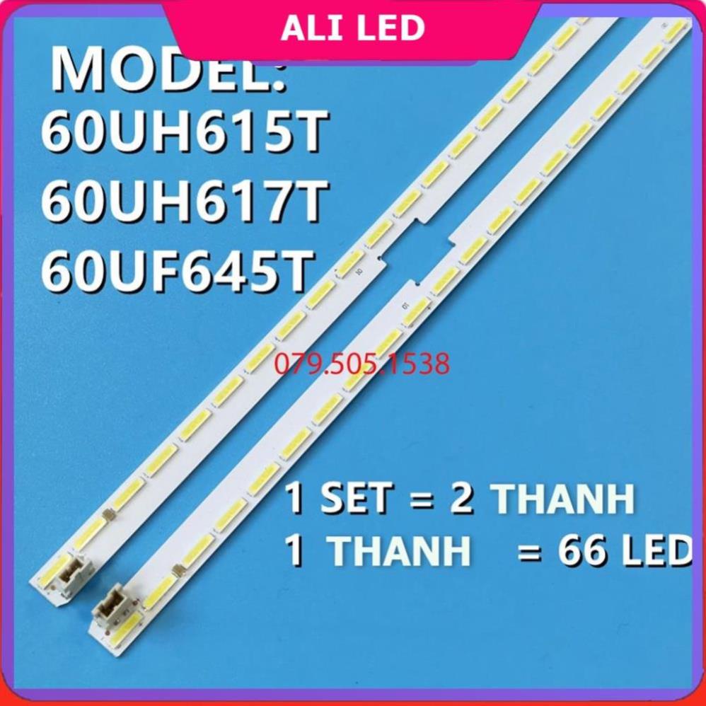 THANH LED TIVI  LG 60UH617 60UF6450 60UH6150 60UF6430 60UH615V 60UF770V, dài 65mm, 66 bóng | BigBuy360 - bigbuy360.vn