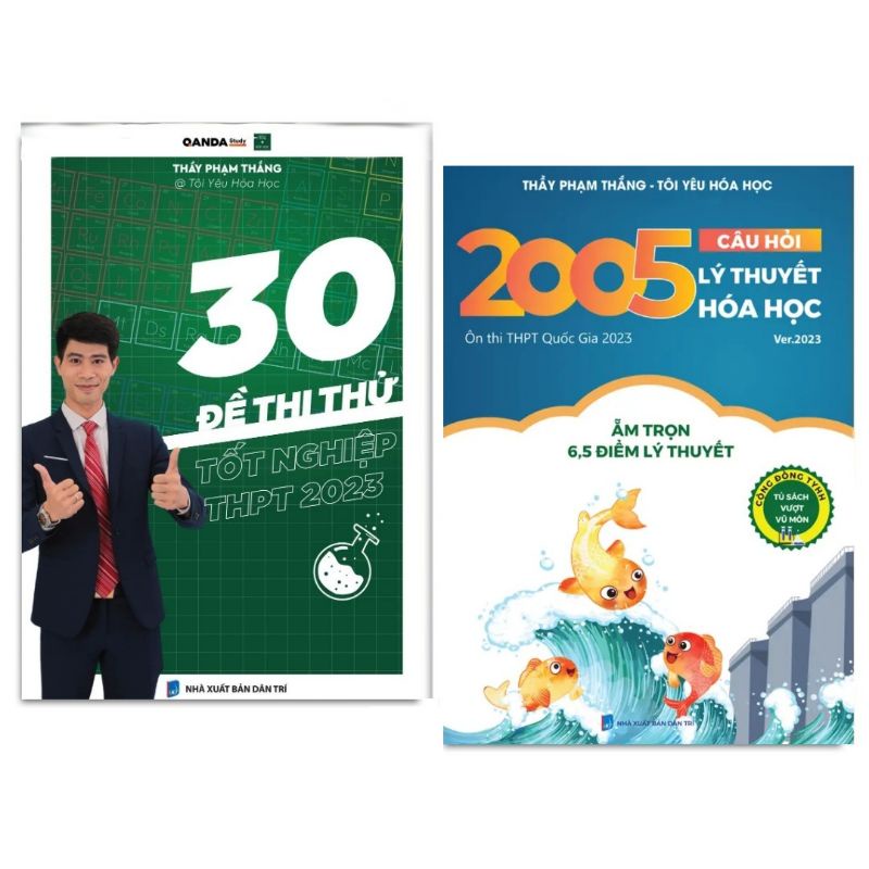 Combo 2 Cuốn 30 Đề Thi Thử Môn Hóa 2023 và 2005 Câu Lý Thuyết Hóa Học 2023 - Phạm Thắng