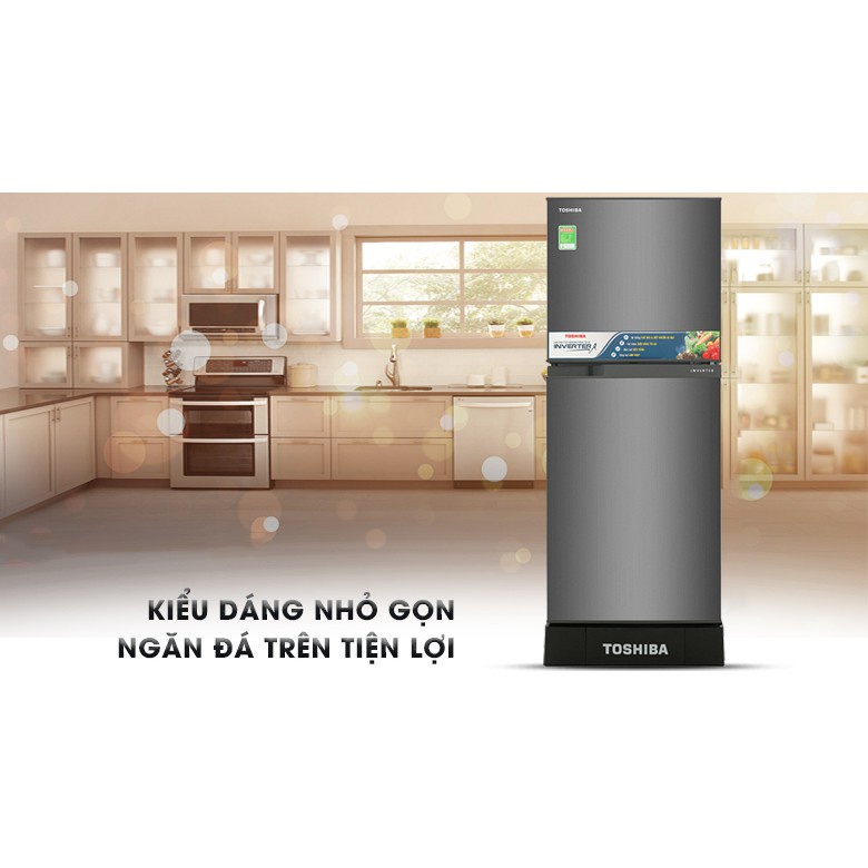 Tủ lạnh Toshiba Inverter 194 lít GR-A25VS  chính hãng   Mới 100%
