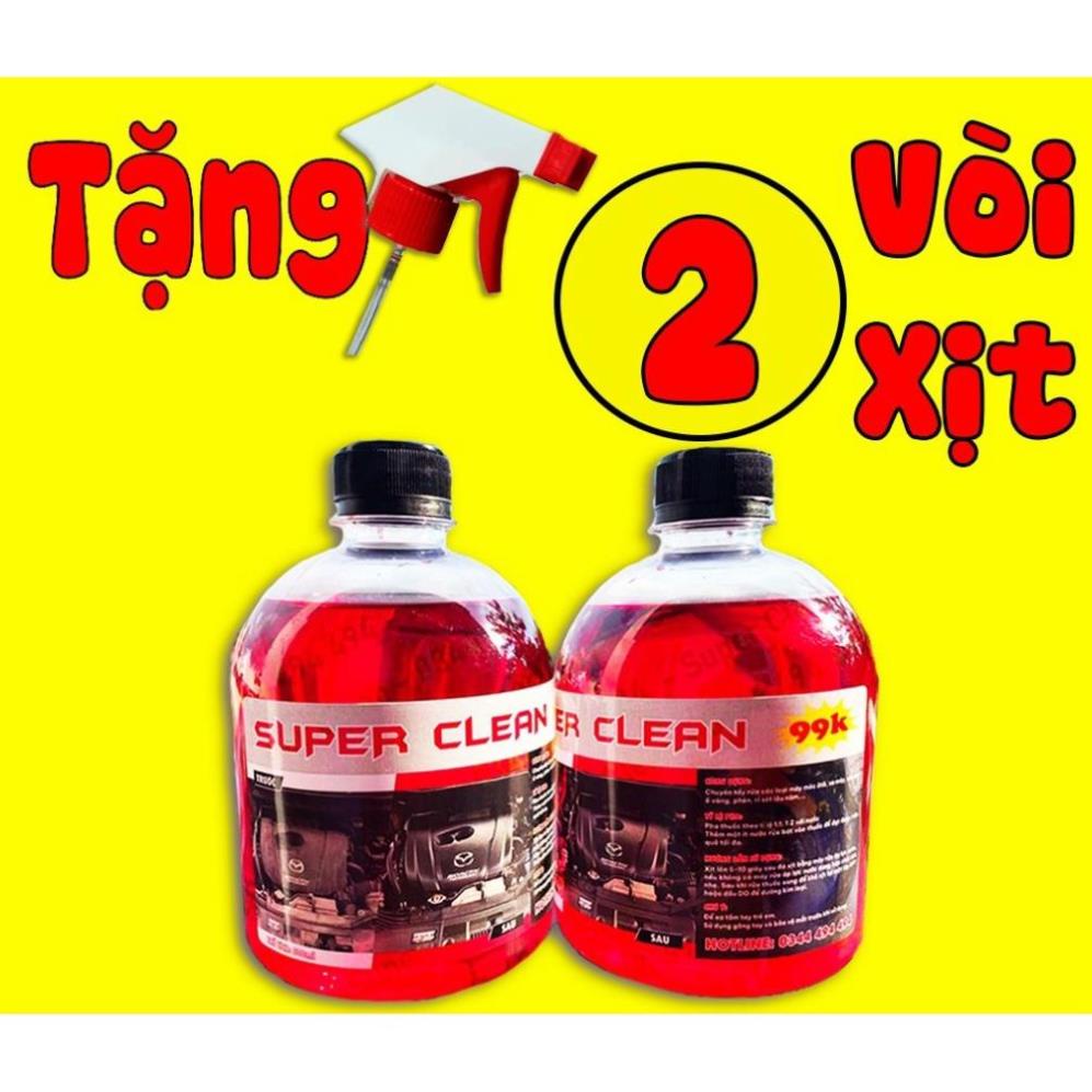 DUNG DỊCH TẨY RỬA ĐẦU BÒ LỐC MÁY KHÔNG CHẠM SIÊU MẠNH👍SUPER CLEAN👍TẨY RỬA Ố VÀNG TRÊN MỌI VẬY LIỆU NHƯ NHÔM