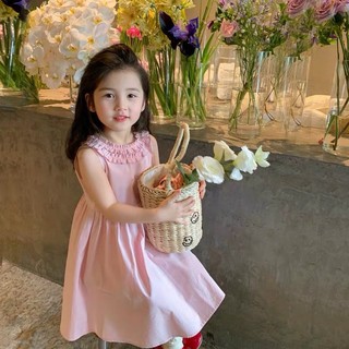 Váy bèo cổ dây buộc lưng cho bé