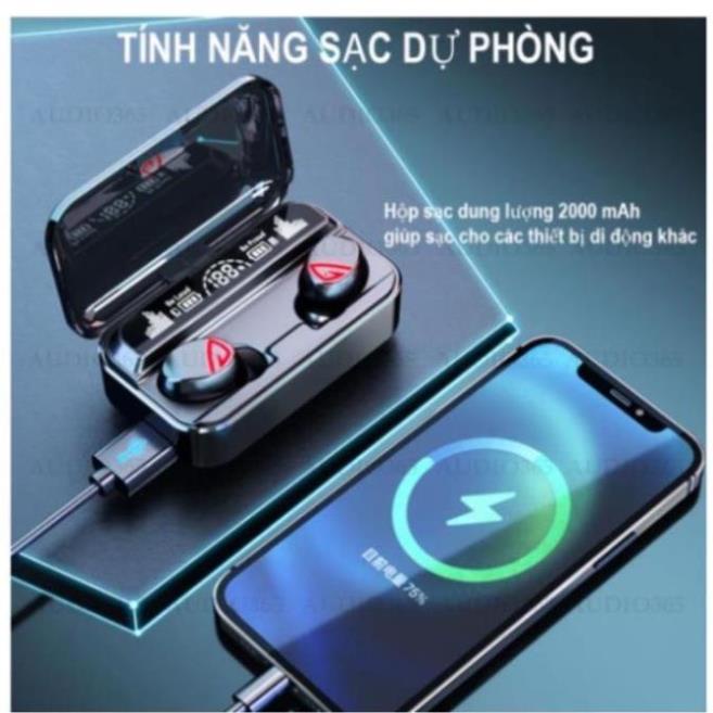 Tai nghe Bluetooth S10 Pro, S10 Plus V5.2 Kiêm Sạc dự phòng s