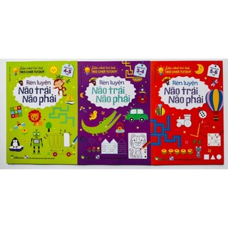 Sách - Sân chơi trí tuệ trò chơi tư duy rèn luyện não trái não phải dành cho trẻ từ 3-4 4-5 5-6 tuổi