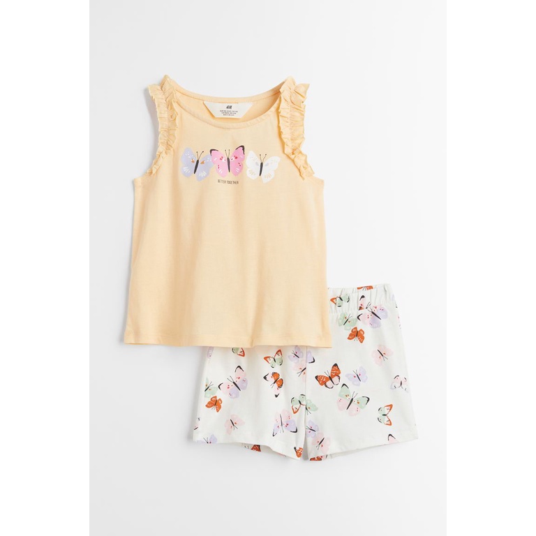 Set quần áo sát nách bé gái lớn HM H&M_authentic JP