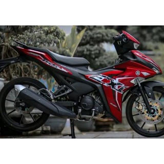 Tem rời yamaha exciter 155 logo exi dán xe đỏ
