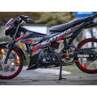 Tem lửa rời suzuki satria đen 2023
