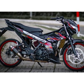 Tem Lửa Rời Suzuki Satria Đen 2023