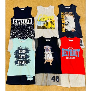 Bộ ba lỗ hm nhiều hình bé trai size 6 - 14y+