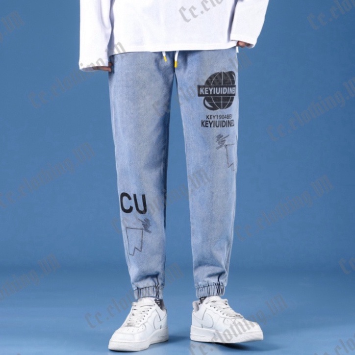 Quần jean nam jogger trơn , Jean Unisex mộc mạc kiểu korea z01 A78 A58 q8 | BigBuy360 - bigbuy360.vn