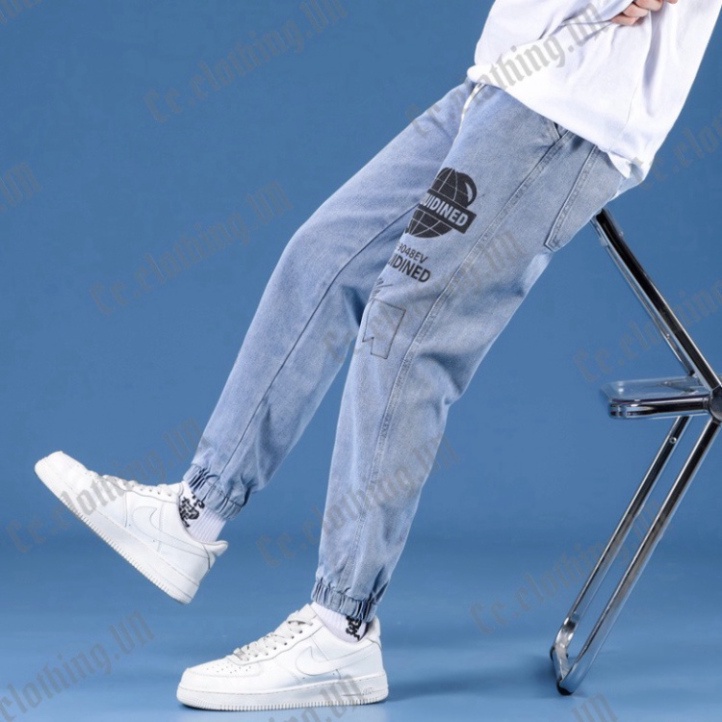 Quần jean nam jogger trơn , Jean Unisex mộc mạc kiểu korea z01 A78 A58 q8 | BigBuy360 - bigbuy360.vn