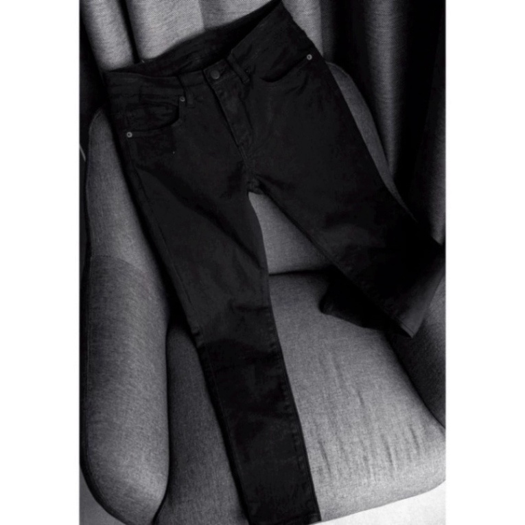 Quần Jean Dài Nam màu đen TRƠN kiểu tươi trẻ trang điểm và make up From Chuẩn make up cao cấp Athena- a124 a4 q8 | BigBuy360 - bigbuy360.vn