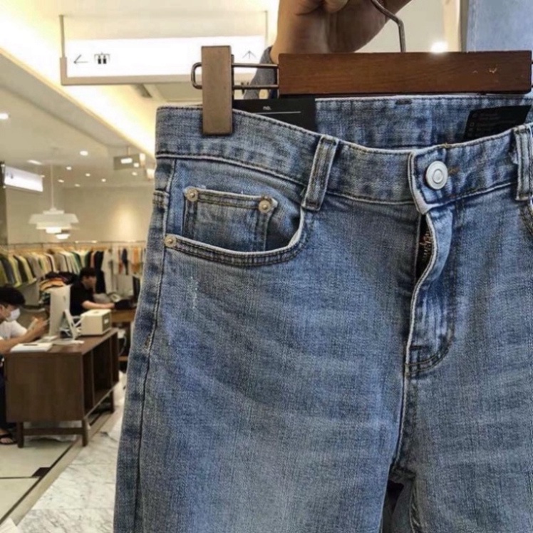 Quần Skinny Jean Bò Nam Rách blue color lá cây Trơn Cắt Gấu tiện nghi make up và trang điểm Bảnh Trai a256 a32 a124 z72 | BigBuy360 - bigbuy360.vn