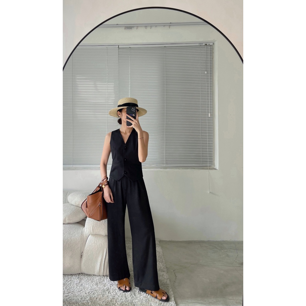 Áo Gile Nữ Thuongboo Chất Liệu Cotton Nhật Thoáng Mát Thoải Mái Tôn Lên Cá Tính Mạnh Mẽ - Boo Gile