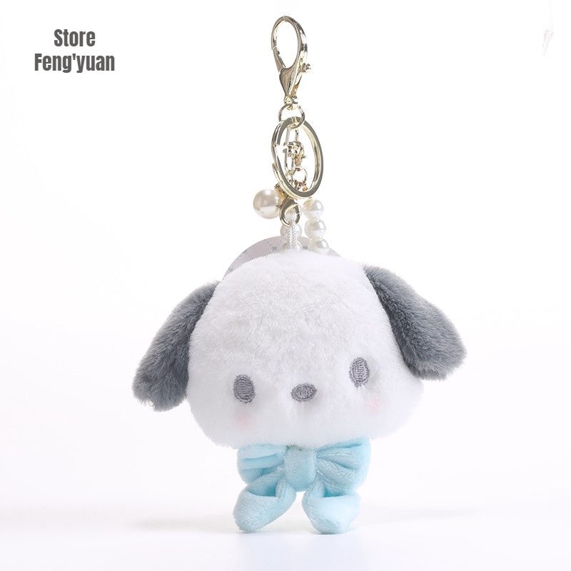 Móc Khóa Hình Chó Pacha Thắt Nơ Nhồi Bông Dễ Thương