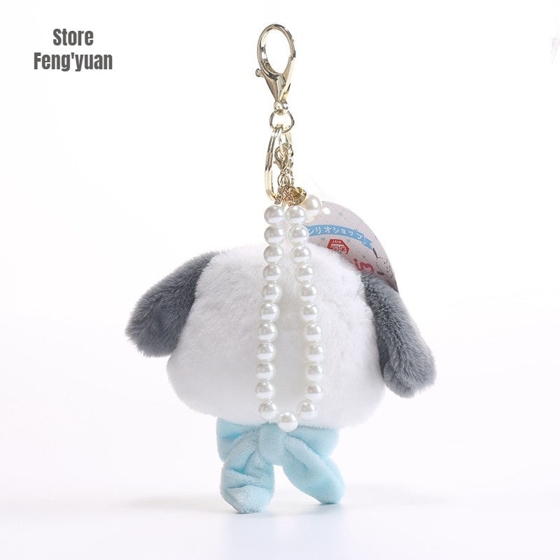 Móc Khóa Hình Chó Pacha Thắt Nơ Nhồi Bông Dễ Thương