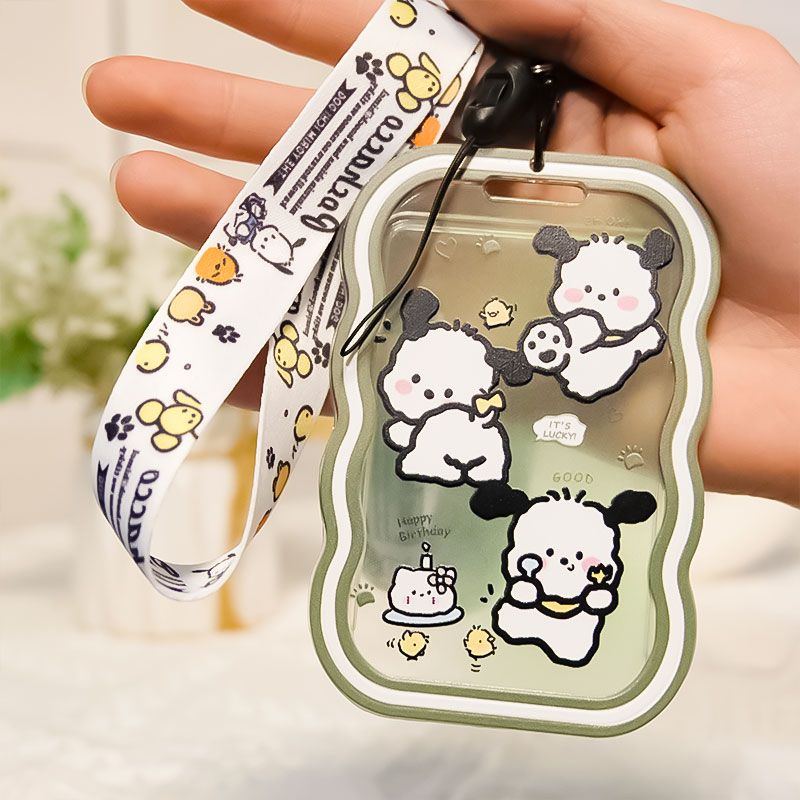 Pacha Móc Khóa ins Bộ Thẻ Tín Dụng Cún Pacha Trong Suốt Kiểm Soát Truy Cập Thẻ Nhớ Dễ Thương Cho Học Sinh