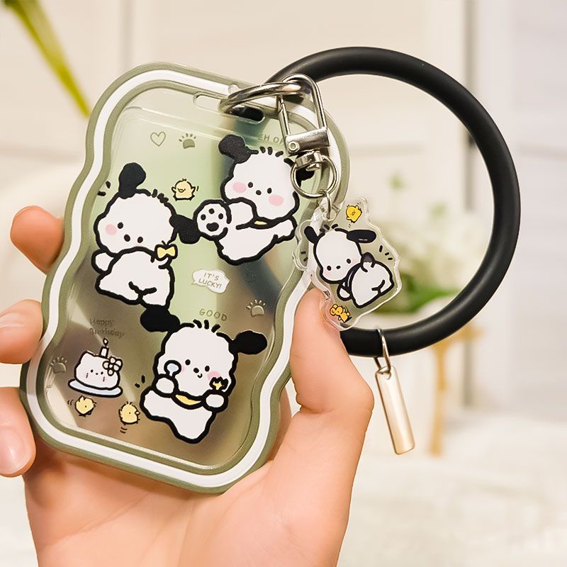 Pacha Móc Khóa ins Bộ Thẻ Tín Dụng Cún Pacha Trong Suốt Kiểm Soát Truy Cập Thẻ Nhớ Dễ Thương Cho Học Sinh