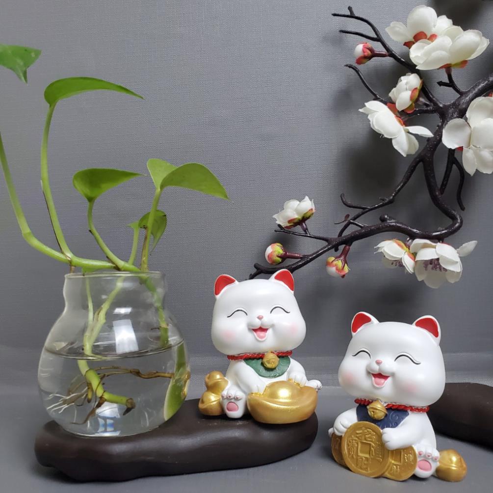 Mèo Thần Tài Bình Thủy Sinh 2023 biểu cảm dễ thương  để bàn làm việc, trang trí nhà cửa, ô tô, quà tặng bạn bè 2603 | BigBuy360 - bigbuy360.vn