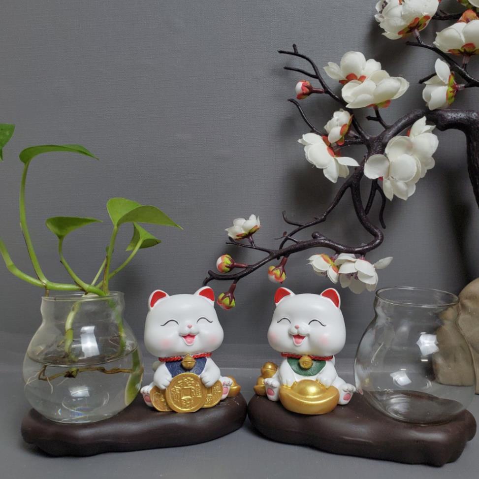 Mèo Thần Tài Bình Thủy Sinh 2023 biểu cảm dễ thương  để bàn làm việc, trang trí nhà cửa, ô tô, quà tặng bạn bè 2603 | BigBuy360 - bigbuy360.vn