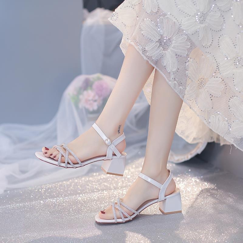 Giày Cao Gót Đính Đá Thời Trang Dành Cho Nữ