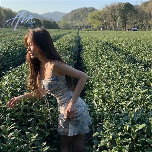 Đầm Hai Dây Mỏng Nhẹ In Họa Tiết Hoa Cúc Phong Cách Pháp Thời Trang Mới 2023 Cho Nữ