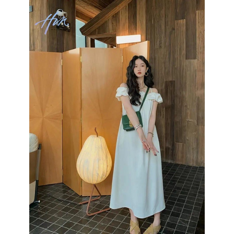 Đầm Dài Cao Cấp Hở Vai Phong Cách Pháp Thời Trang Mùa Hè Hàng Mới 2023 Dành Cho Bạn Nữ