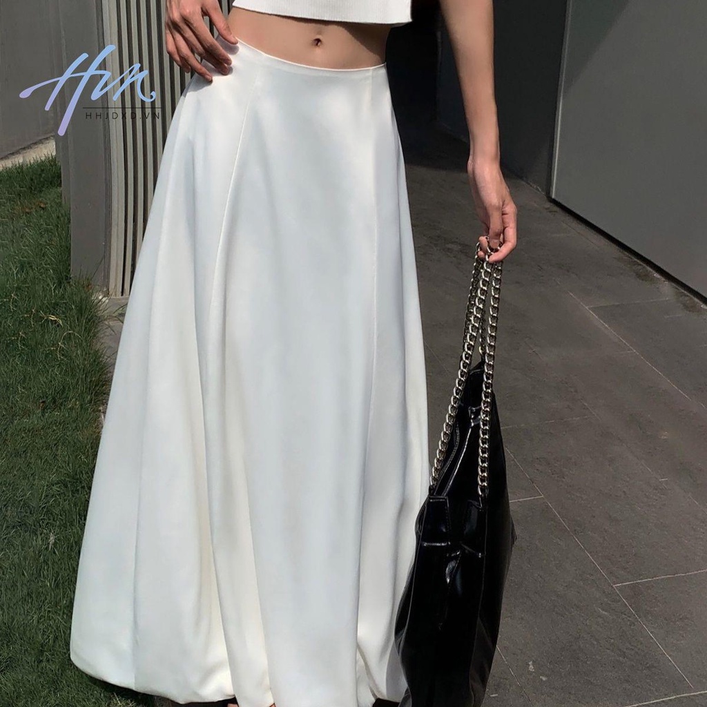 Chân Váy Đen Dáng Chữ a Lưng Cao Phong Cách Phương Tây Thời Trang Mùa Hè 2023