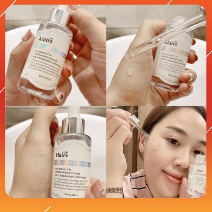 Serum Klairs Vitamin C Dưỡng Trắng Hồng Da Freshly Juiced Vitamin Drop Hàn Quốc 35ml