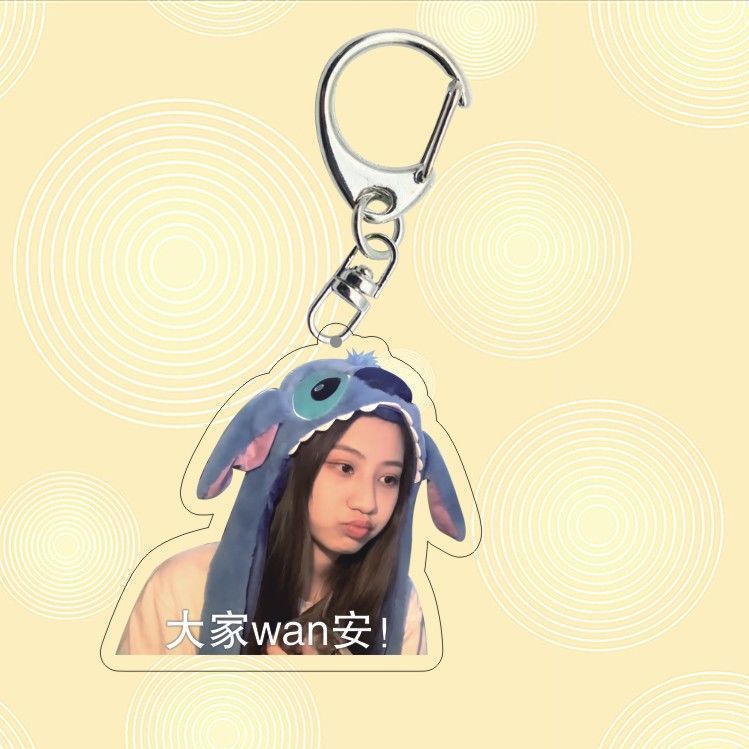 Yuan Yiqi Móc Khóa Acrylic Hình Ngôi Sao Sáng Tạo Vui Nhộn Tùy Chỉnh Hỗ Trợ Treo Balo Dành Cho Fan Hâm Mộ