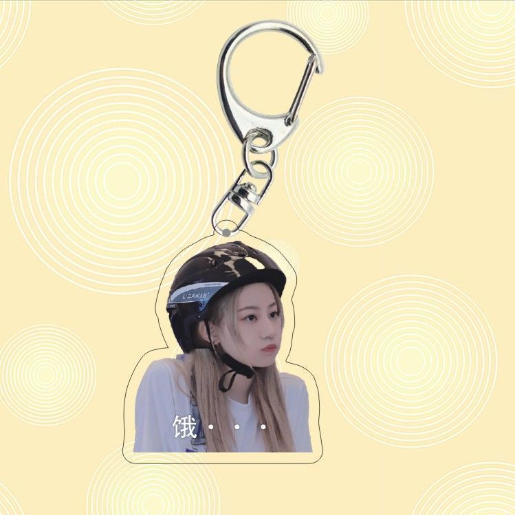 Yuan Yiqi Móc Khóa Acrylic Hình Ngôi Sao Sáng Tạo Vui Nhộn Tùy Chỉnh Hỗ Trợ Treo Balo Dành Cho Fan Hâm Mộ