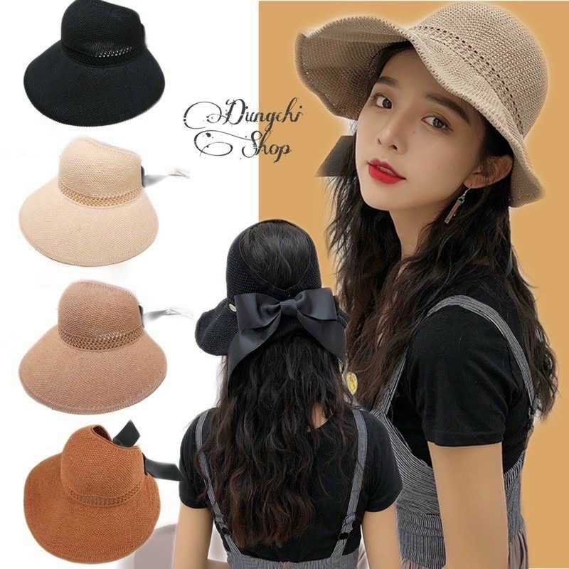 NÓN Cõi Rộng Vành🍀NÓN Cõi Thắt Nơ SIêu Mềm Cao Cấp Hot Nhất Mùa Hè