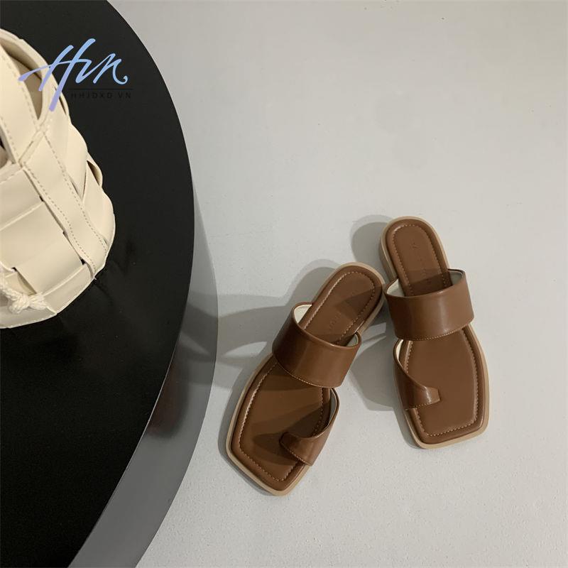 Sandal Hở Ngón Đế Bằng Phong Cách Mới Mùa Hè 2023 Cho Nữ