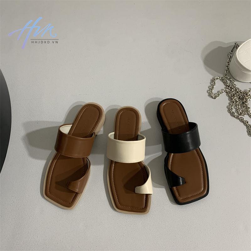 Sandal Hở Ngón Đế Bằng Phong Cách Mới Mùa Hè 2023 Cho Nữ