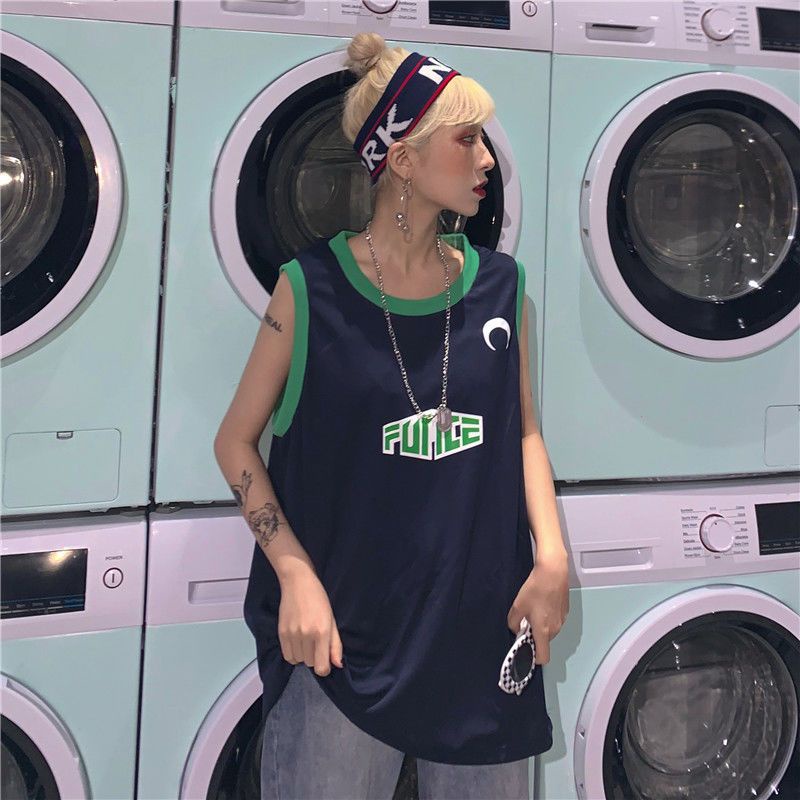 Áo Bóng Rổ Không Tay Thiết Kế Mới Thời Trang Theo Phong Cách Hồng Kông