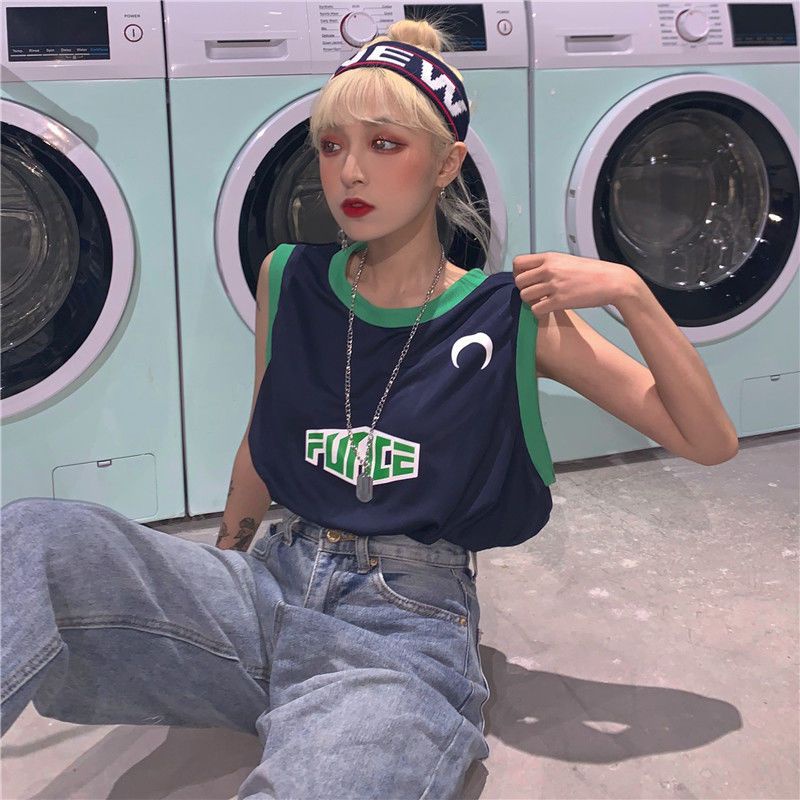 Áo Bóng Rổ Không Tay Thiết Kế Mới Thời Trang Theo Phong Cách Hồng Kông