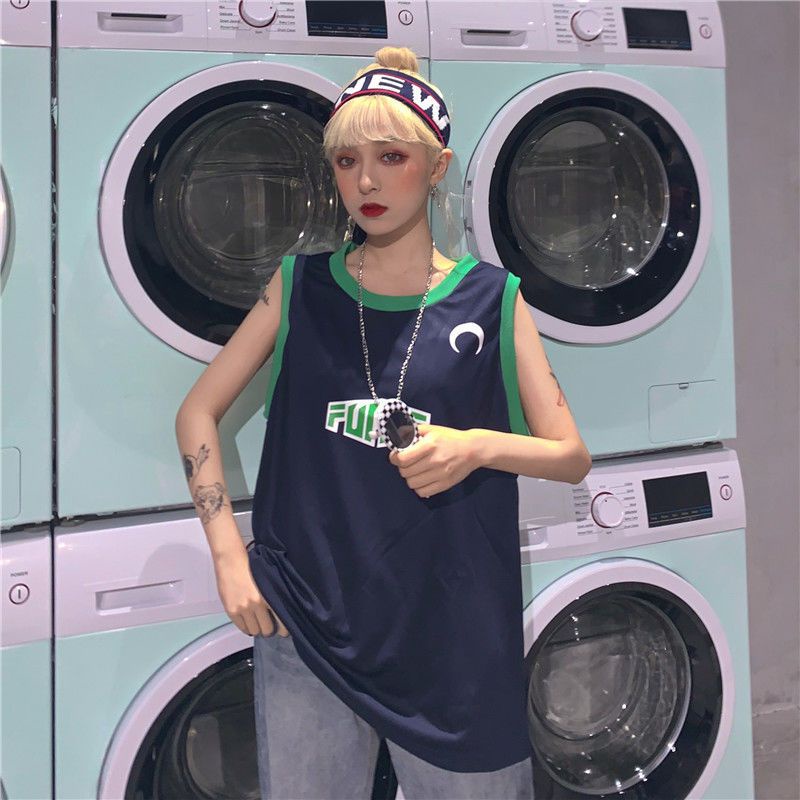 Áo Bóng Rổ Không Tay Thiết Kế Mới Thời Trang Theo Phong Cách Hồng Kông