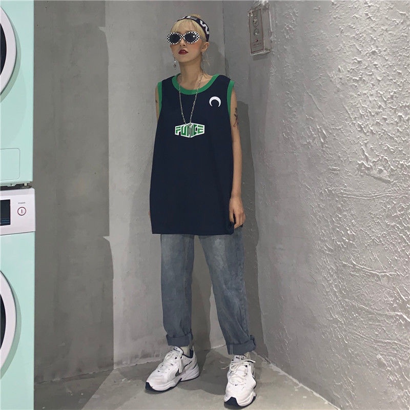 Áo Bóng Rổ Không Tay Thiết Kế Mới Thời Trang Theo Phong Cách Hồng Kông