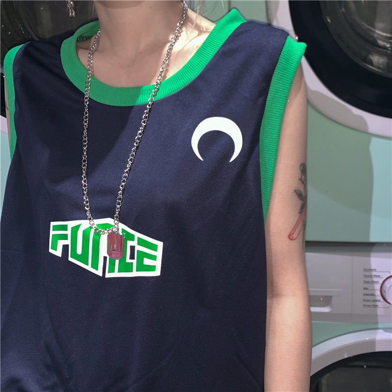 Áo Bóng Rổ Không Tay Thiết Kế Mới Thời Trang Theo Phong Cách Hồng Kông